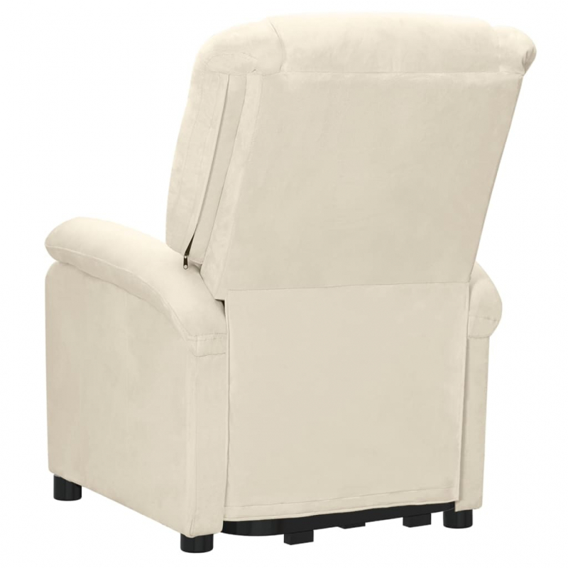 Massagesessel mit Aufstehhilfe Creme Samt