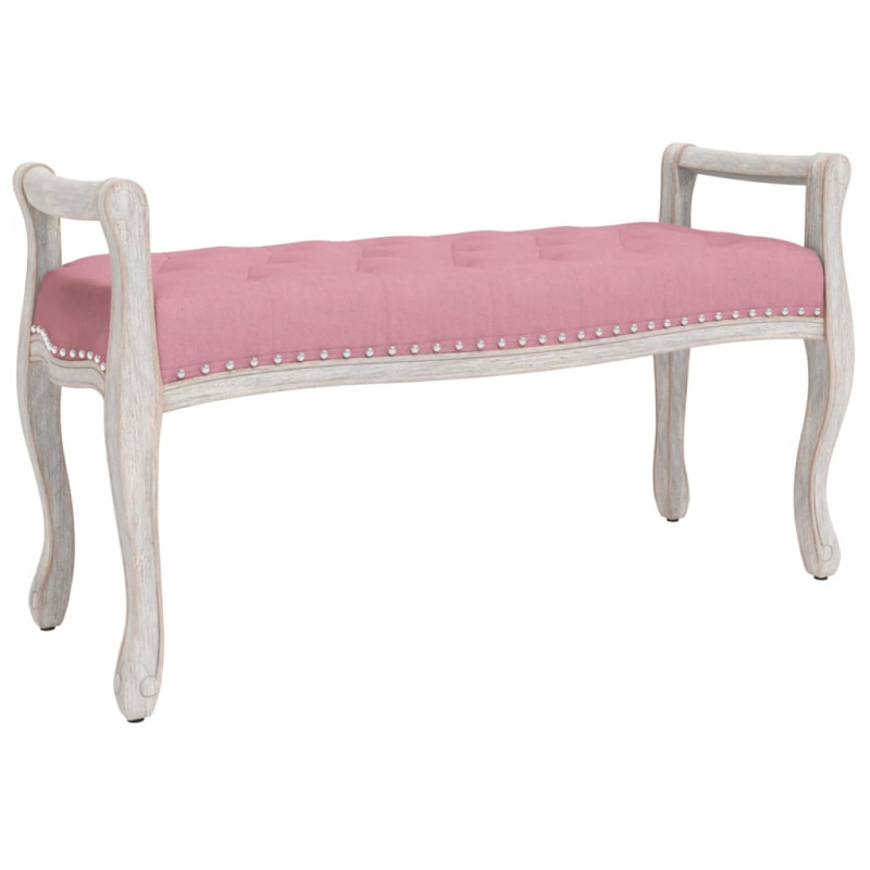 Sitzbank Rosa 110x45x60 cm Samt