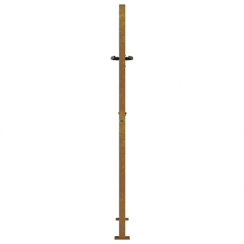 Gartentor 105x155 cm Cortenstahl Gras-Design