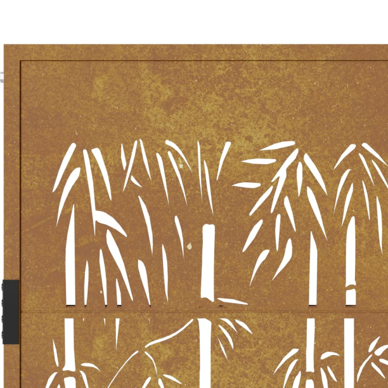 Gartentor 105x180 cm Cortenstahl Bambus-Design