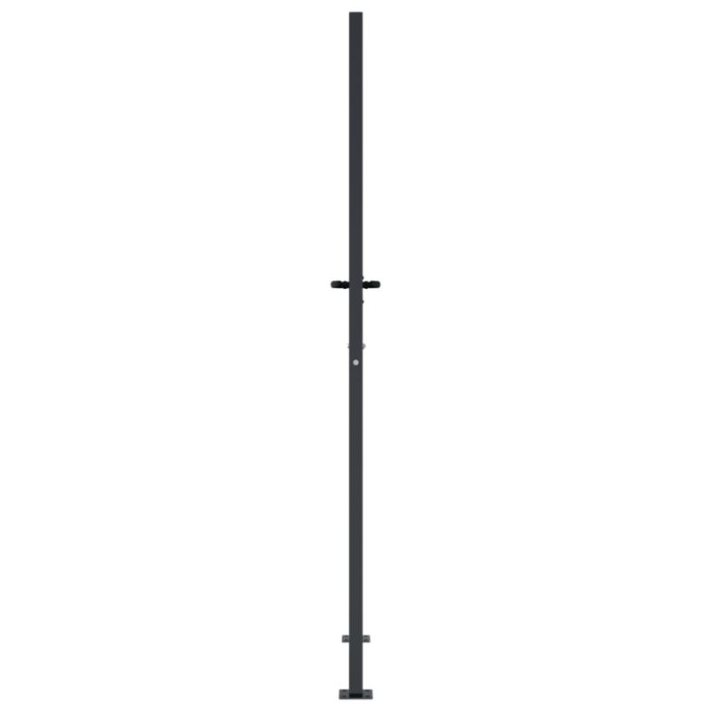 Gartentor Anthrazit 105x205 cm Stahl Quadratisches Design