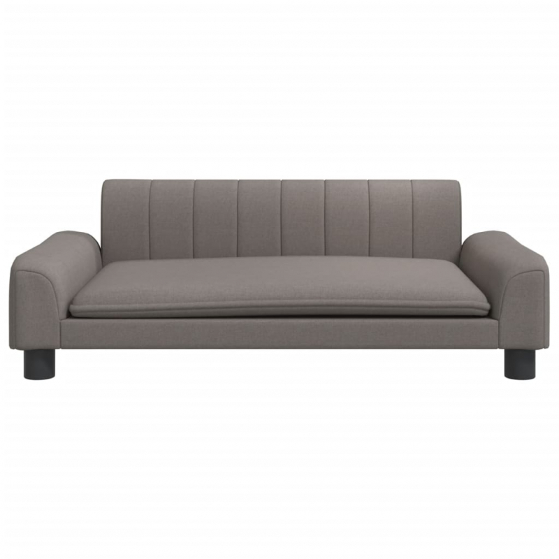 Hundebett Taupe 90x53x30 cm Stoff