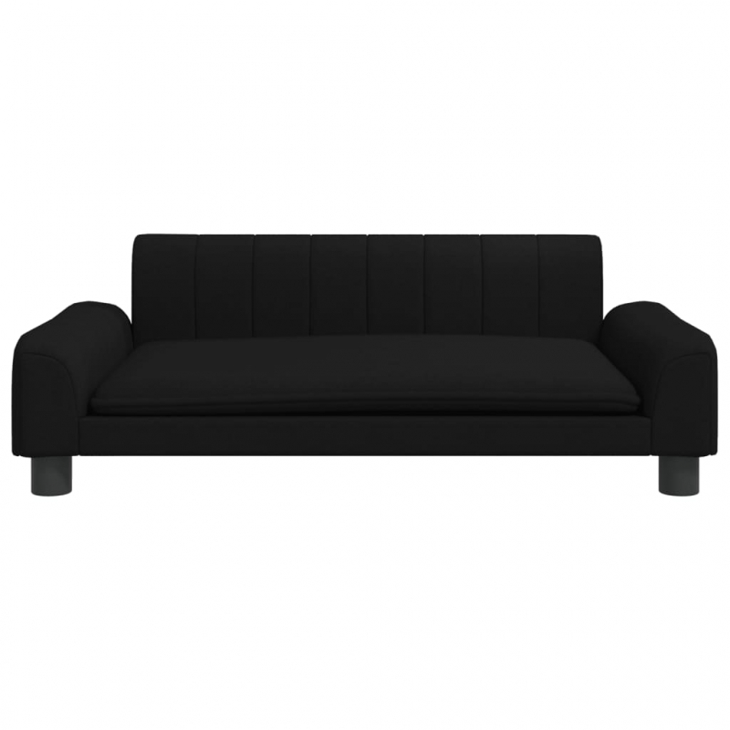 Hundebett Schwarz 90x53x30 cm Stoff