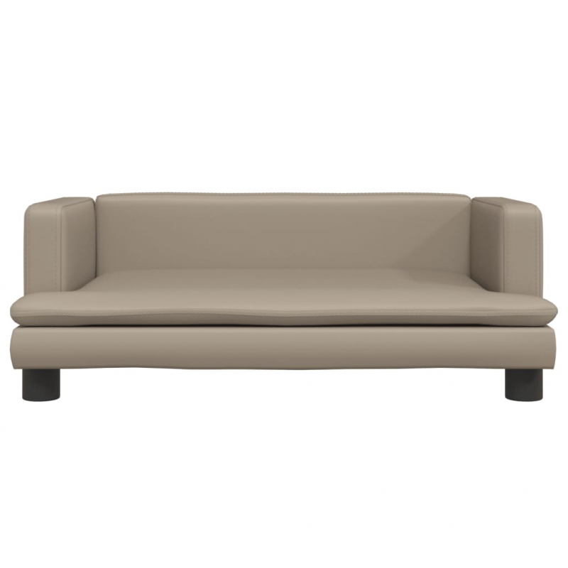 Hundebett Cappuccino-Braun 80x45x30 cm Kunstleder