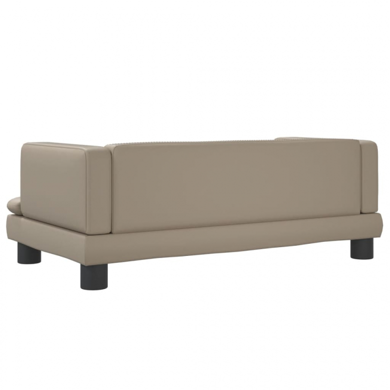Hundebett Cappuccino-Braun 80x45x30 cm Kunstleder