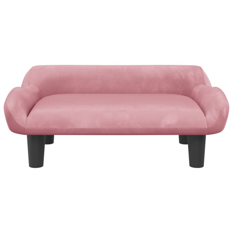 Hundebett Rosa 70x40x24 cm Samt