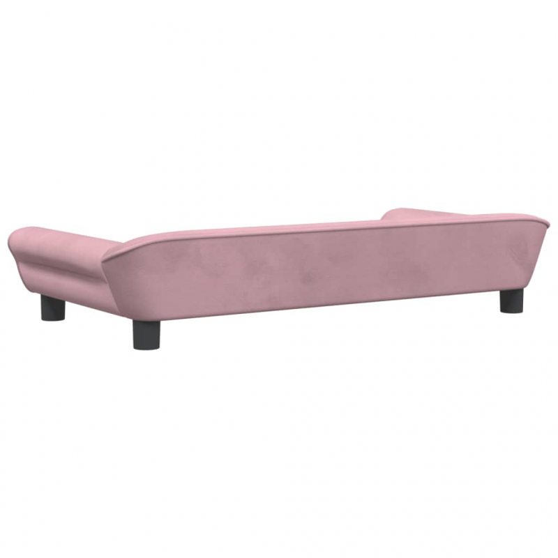 Hundebett Rosa 100x50x21 cm Samt