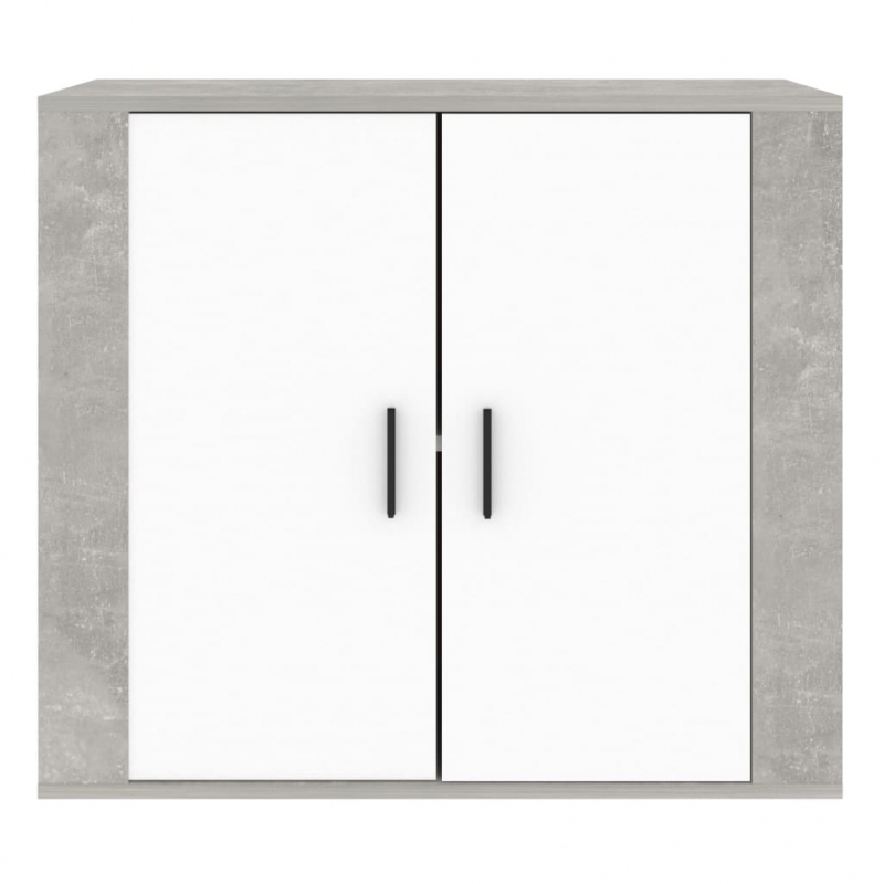Sideboard Betongrau 80x33x70 cm Holzwerkstoff