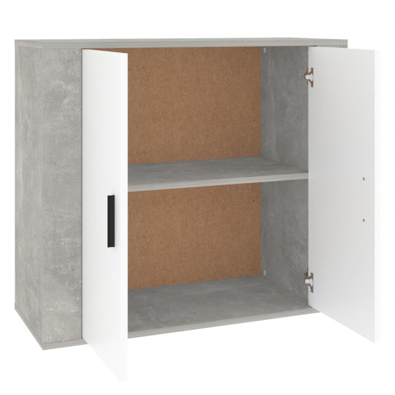 Sideboard Betongrau 80x33x70 cm Holzwerkstoff