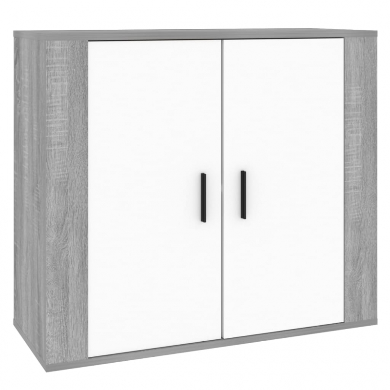 Sideboard Grau Sonoma 80x33x70 cm Holzwerkstoff