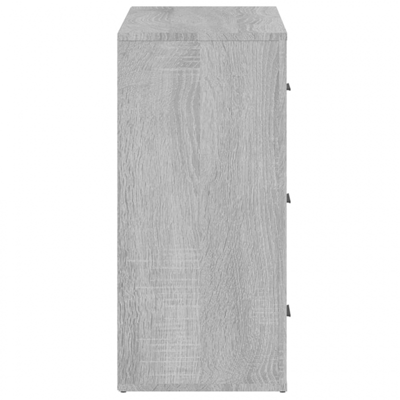 Sideboard Grau Sonoma 80x33x70 cm Holzwerkstoff