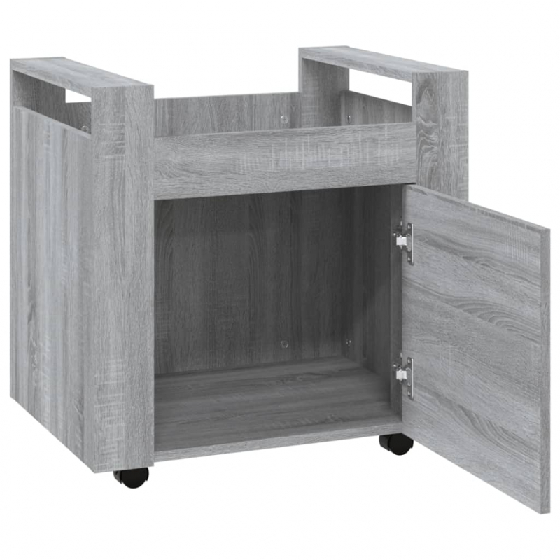 Bürowagen Grau Sonoma 60x45x60 cm Holzwerkstoff