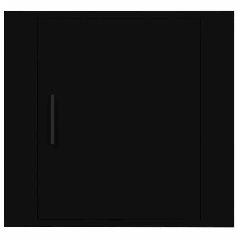 Wand-Nachttische 2 Stk. Schwarz 50x30x47 cm
