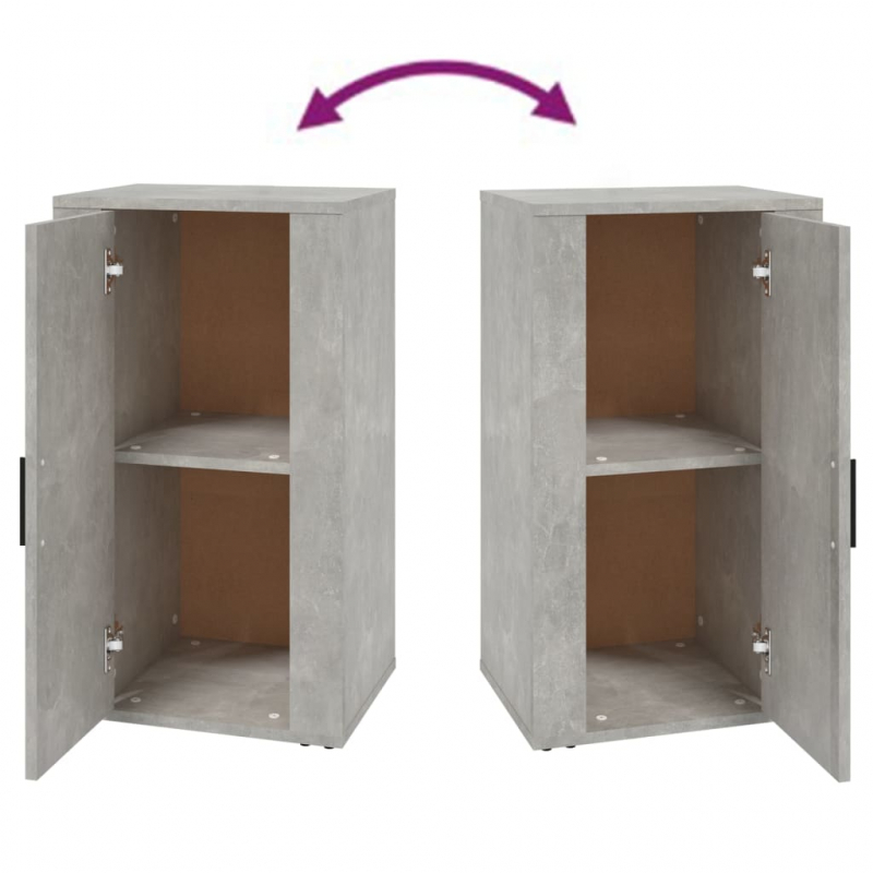 Sideboard Betongrau 40x33x70 cm Holzwerkstoff