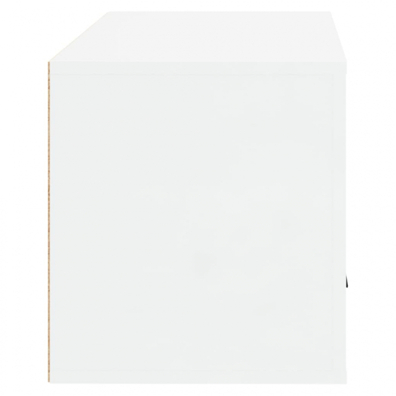 Wand-Schuhschrank Hochglanz-Weiß 70x35x38 cm Holzwerkstoff