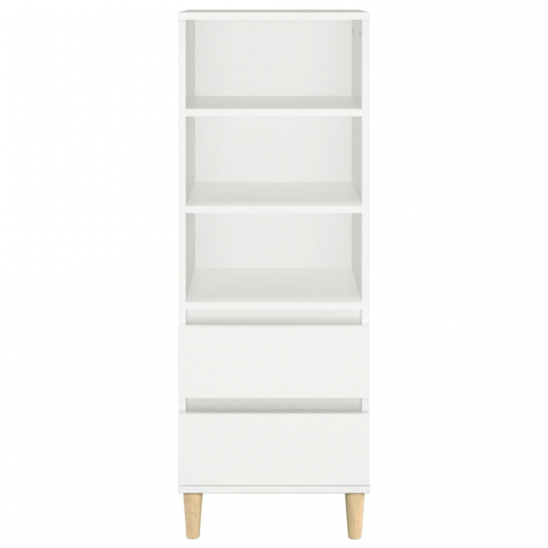 Highboard Weiß 40x36x110 cm Holzwerkstoff