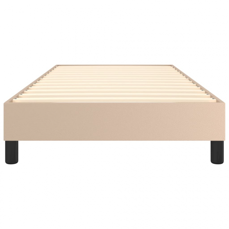 Bettgestell Cappuccino-Braun 100x200 cm Kunstleder