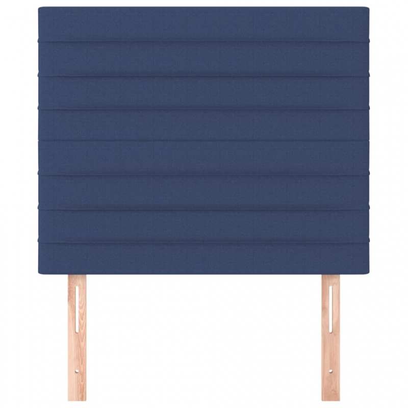 Kopfteile 2 Stk. Blau 100x5x78/88 cm Stoff