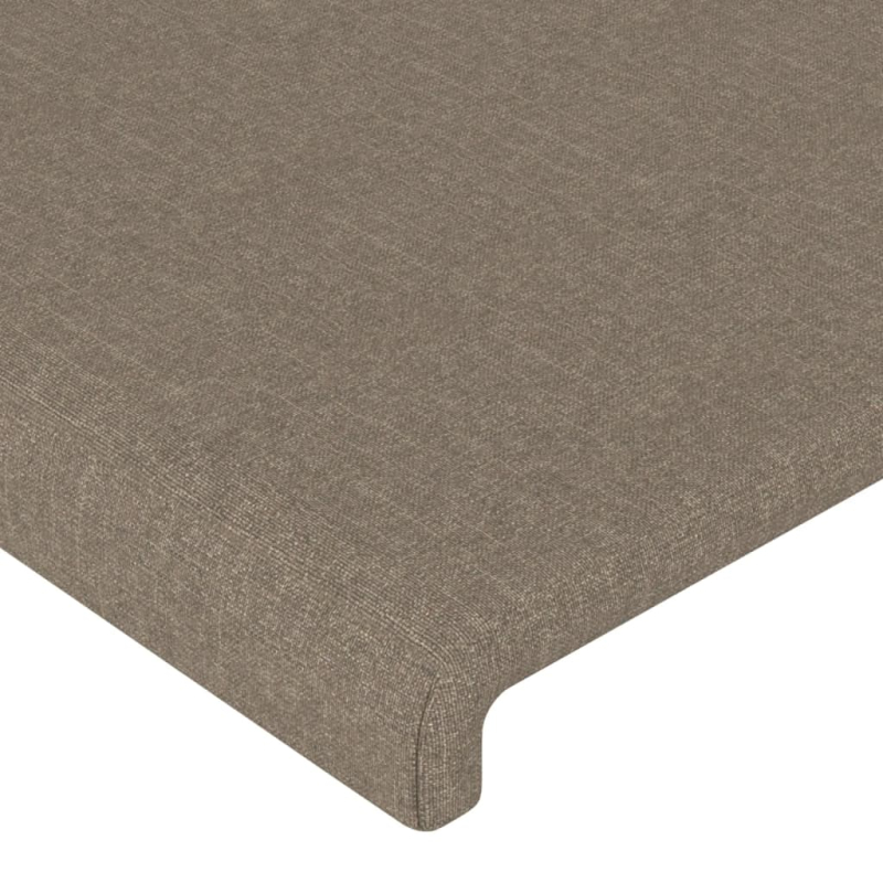 Kopfteil mit Ohren Taupe 163x23x78/88 cm Stoff