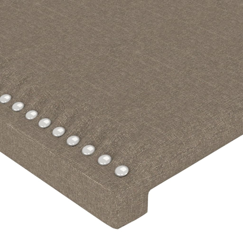Kopfteil mit Ohren Taupe 83x23x78/88 cm Stoff