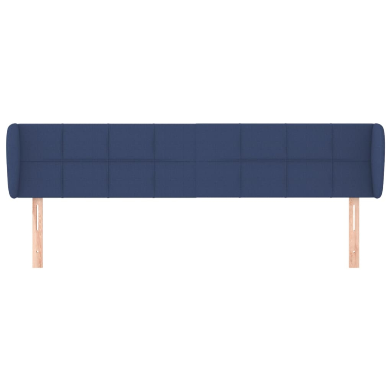 Kopfteil mit Ohren Blau 183x23x78/88 cm Stoff