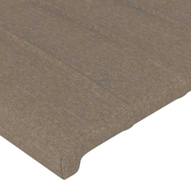 Kopfteil mit Ohren Taupe 83x23x78/88 cm Stoff