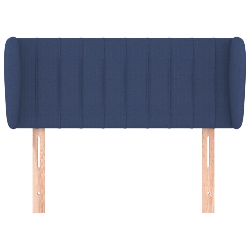 Kopfteil mit Ohren Blau 103x23x78/88 cm Stoff