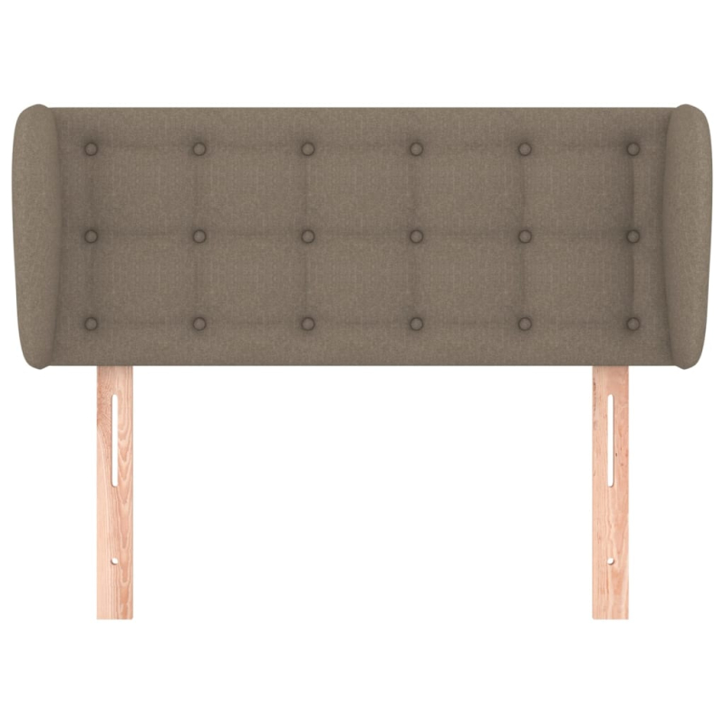 Kopfteil mit Ohren Taupe 83x23x78/88 cm Stoff