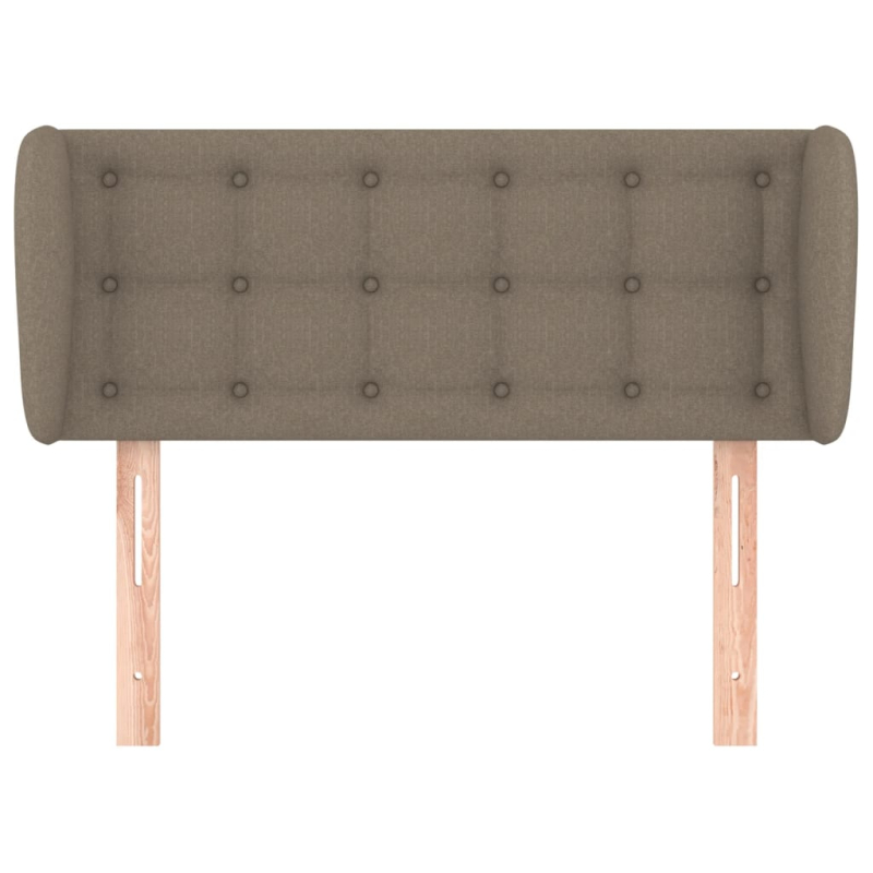Kopfteil mit Ohren Taupe 93x23x78/88 cm Stoff