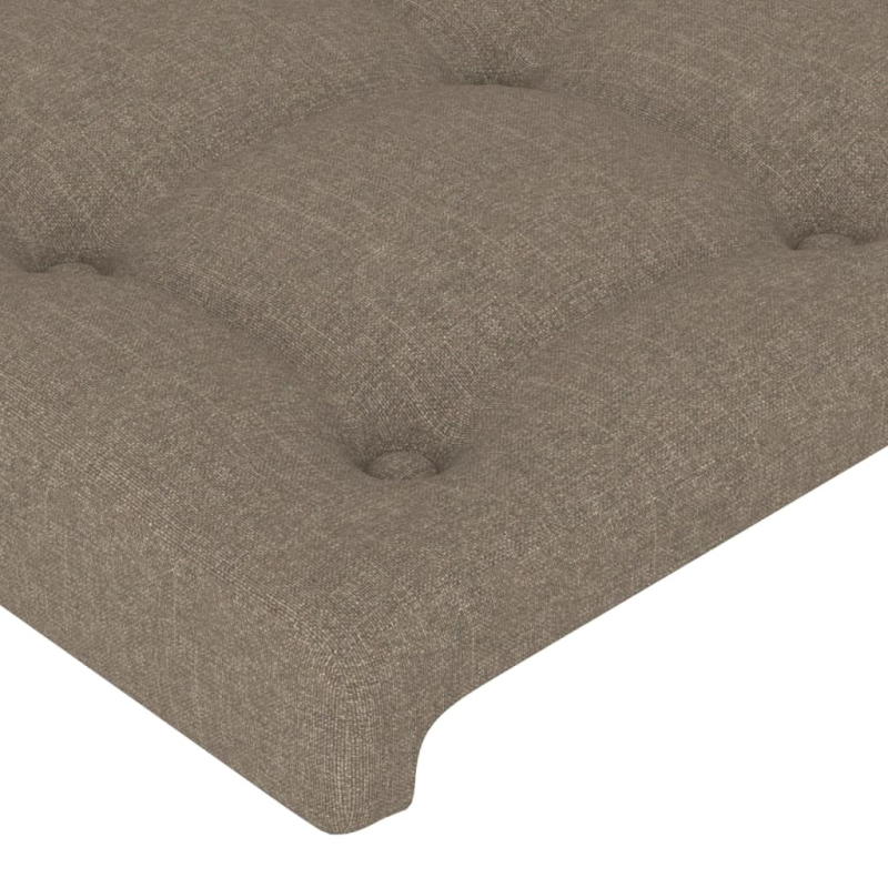 Kopfteil mit Ohren Taupe 147x23x78/88 cm Stoff