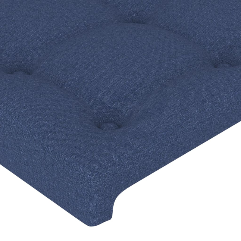 Kopfteil mit Ohren Blau 147x23x78/88 cm Stoff