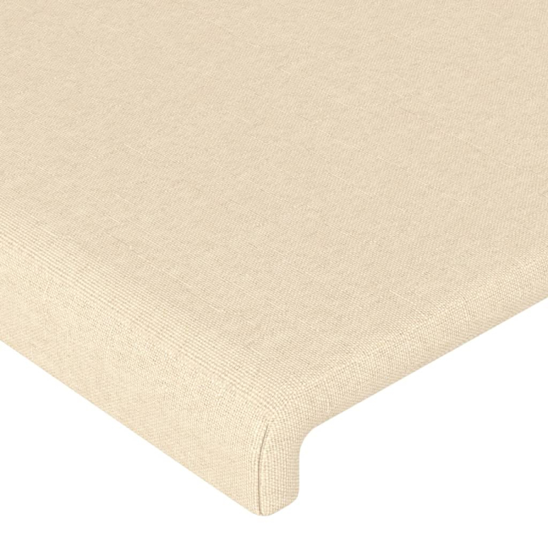 Kopfteil mit Ohren Creme 83x16x78/88 cm Stoff