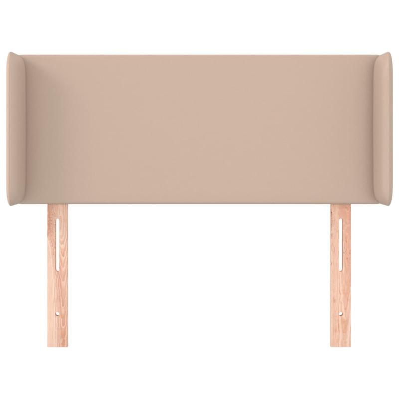 Kopfteil mit Ohren Cappuccino-Braun 93x16x78/88 cm Kunstleder