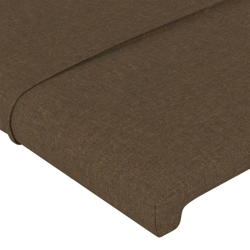 Kopfteil mit Ohren Dunkelbraun 83x16x78/88 cm Stoff