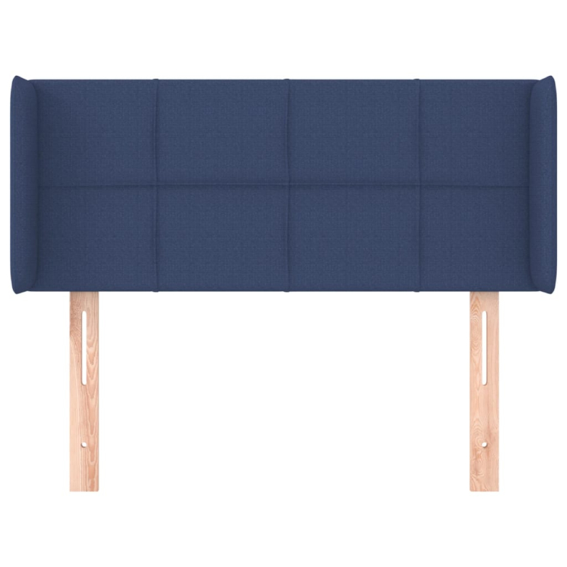 Kopfteil mit Ohren Blau 83x16x78/88 cm Stoff