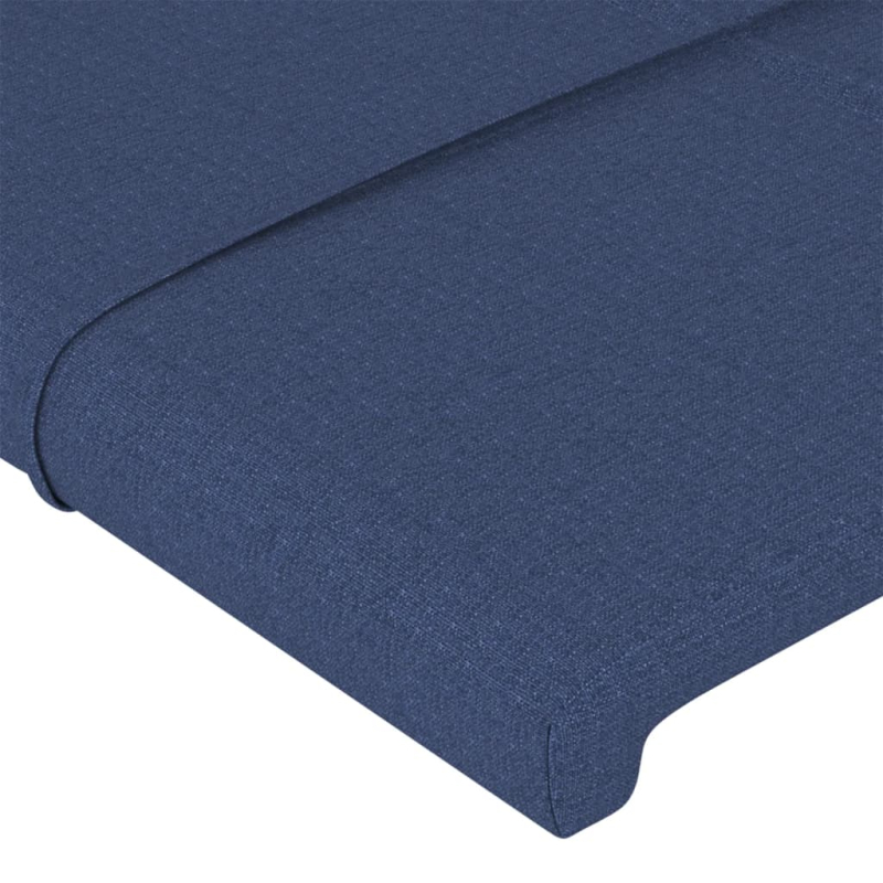 Kopfteil mit Ohren Blau 163x16x78/88 cm Stoff