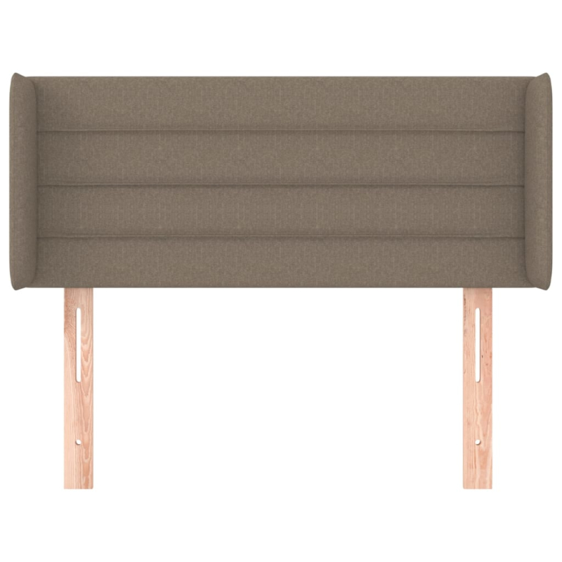 Kopfteil mit Ohren Taupe 83x16x78/88 cm Stoff