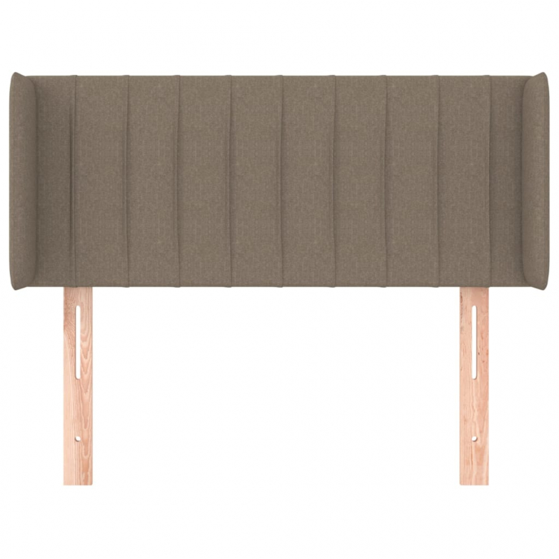 Kopfteil mit Ohren Taupe 83x16x78/88 cm Stoff