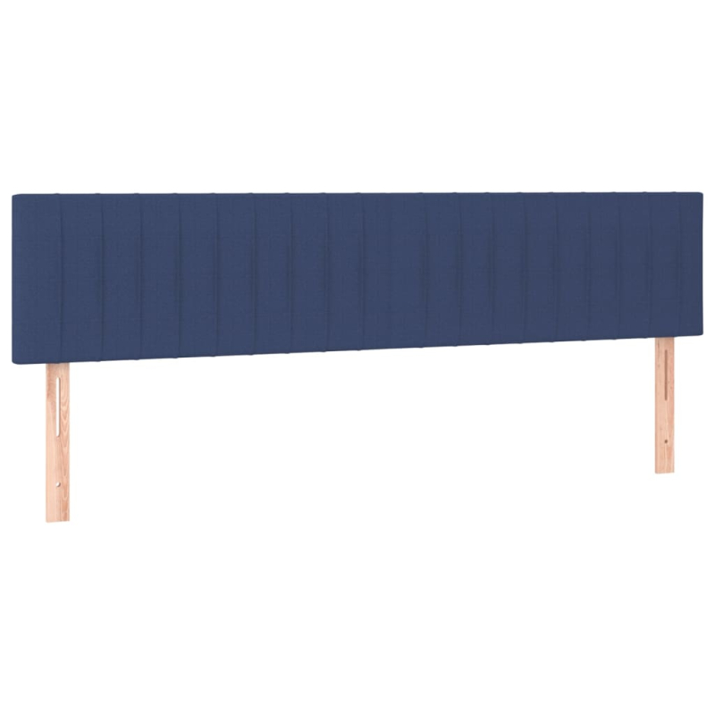 Boxspringbett mit Matratze Blau 180x200 cm Stoff