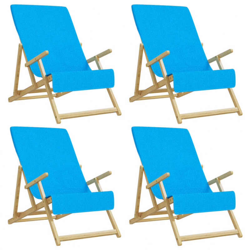 Strandtücher 4 Stk. Türkis 60x135 cm Stoff 400 GSM