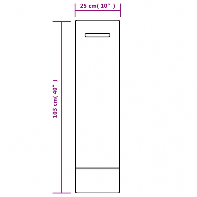 Sandsäcke 10 Stk. Dunkelgrün 103 x 25 cm HDPE