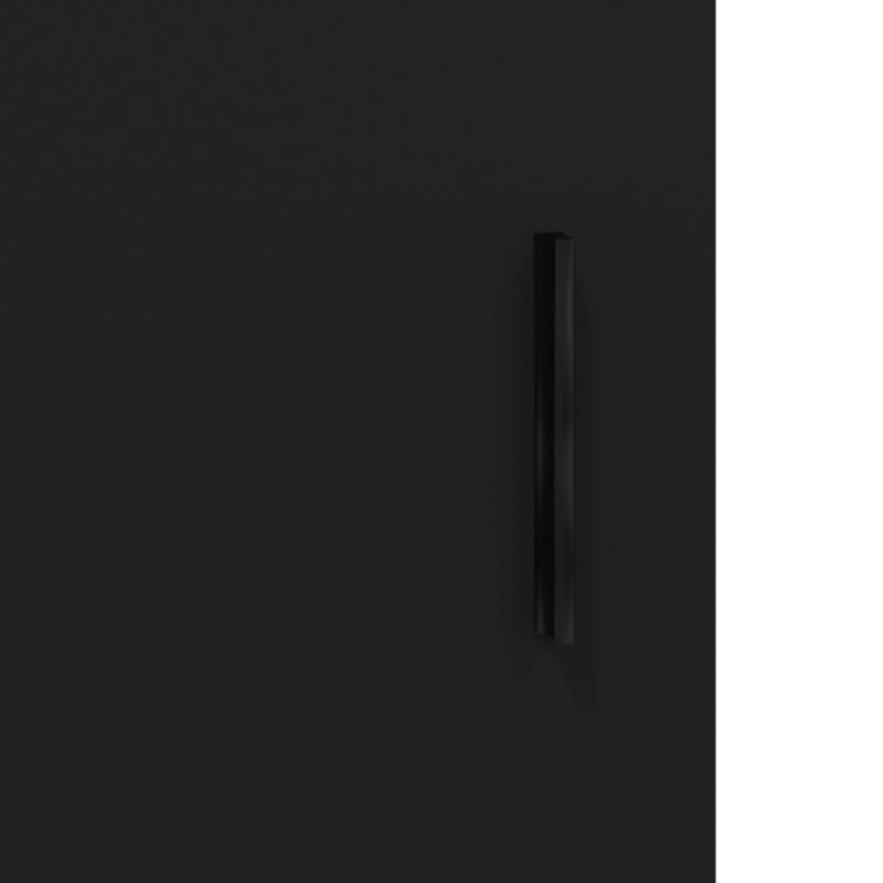 Highboard Schwarz 69,5x34x180 cm Holzwerkstoff