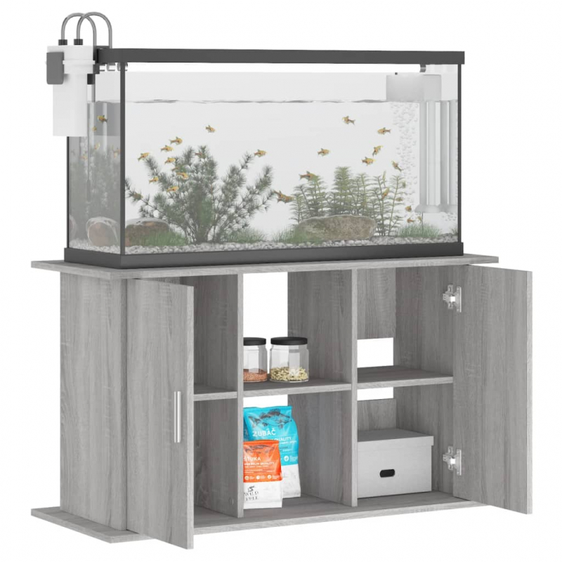 Aquariumständer Grau Sonoma 101x41x58 cm Holzwerkstoff