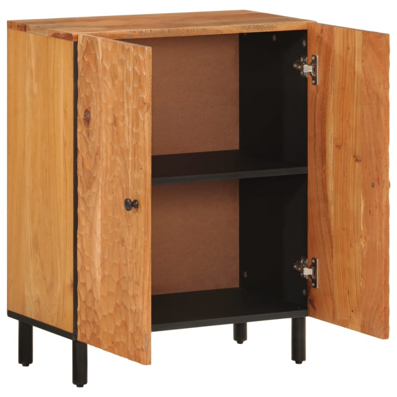 Beistellschrank 60x33x75 cm Massivholz Akazie