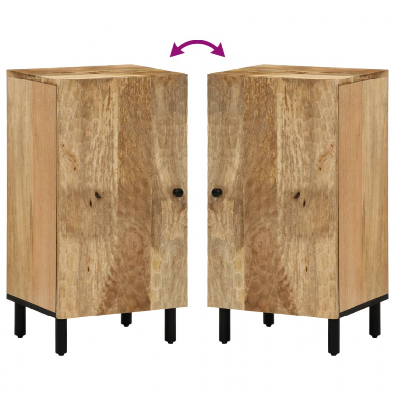 Beistellschrank 40x33x75 cm Massivholz Mango