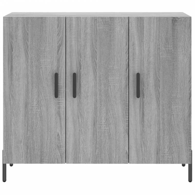 Sideboard Grau Sonoma 90x34x80 cm Holzwerkstoff