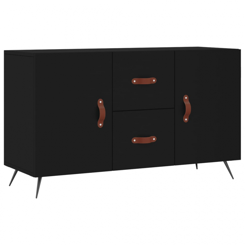 Sideboard Schwarz 100x36x60 cm Holzwerkstoff