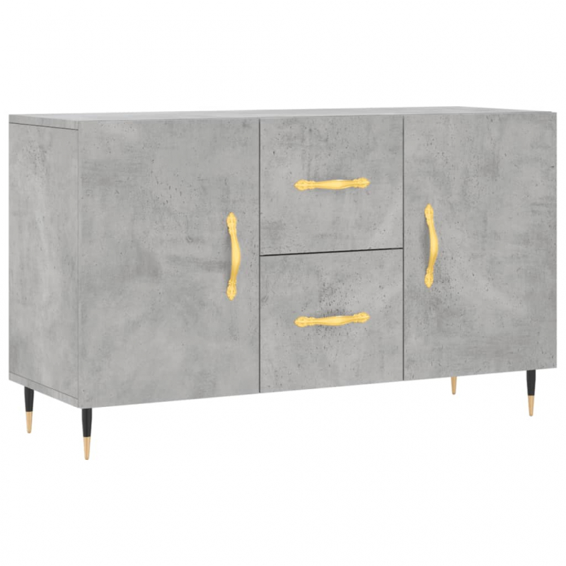 Sideboard Betongrau 100x36x60 cm Holzwerkstoff