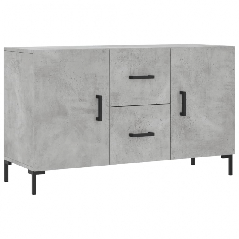 Sideboard Betongrau 100x36x60 cm Holzwerkstoff