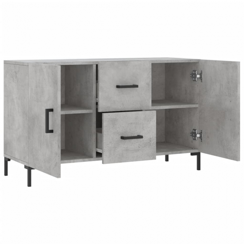Sideboard Betongrau 100x36x60 cm Holzwerkstoff